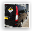 Transport Label on vehicle for conveyance of radioactive substances